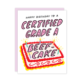 Grade A Beefcake Birthday Card