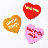Onion Rings Heart Sticker