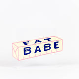 Fat Babe Hand-Lettered Iron-On Embroidered Patch