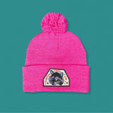 Street Rat Pom Pom Beanie - Hot Pink