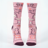 Blue Q Women's Crew Sock 'Go Away I'm Introverting'