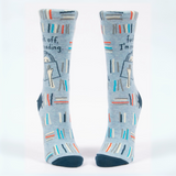 Blue Q Women's Crew Socks 'Fuck Off I'm Reading'