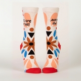 Blue Q Crew Socks 'Aunts Are The Shit'