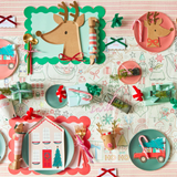 Meri Meri Christmas Reindeer with Red Bow Napkins