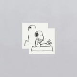 Snoopy Writer Tattoo Pairs