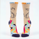 Blue Q Women's Crew Socks 'You Crafty Bitch'