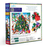 EeBoo 1000 Piece Puzzle Christmas Songbirds