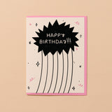 Blast Off Birthday Card