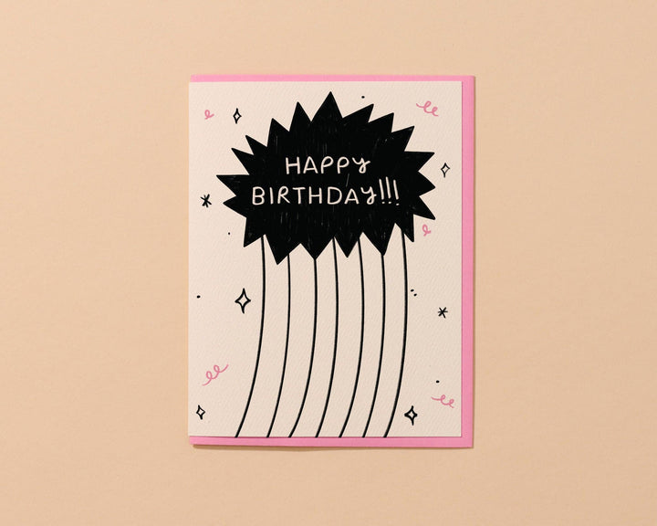 Blast Off Birthday Card