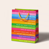 Birthday Stripes Gift Bag