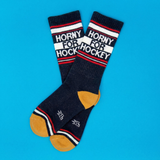 Gumball Poodle Gym Socks 'Horny for Hockey'