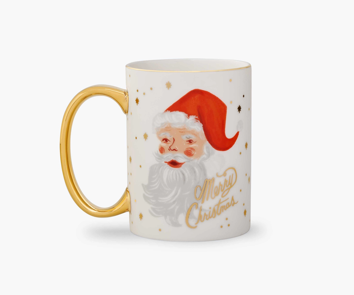 Rifle Porcelain Mug Winking Santa Claus