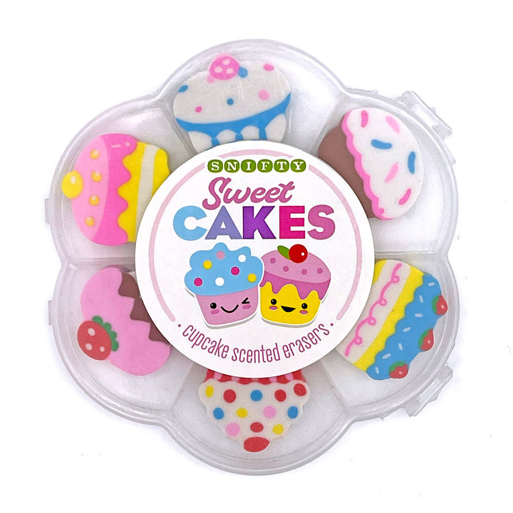 Sweet Cakes Cupcake Scented Eraser Set 6pc