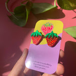 Not Picasso Baby Berries Acrylic Earrings 