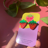 Not Picasso Baby Berries Acrylic Earrings 