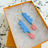 Cotton Candy Wavy Days Earrings