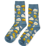 Cheese Cheese Cheese! - Large Crew Socks