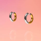 Two Tone Hoop Earrings