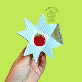 The Peach Fuzz x Chaos Magic Studio - Tomato Quilt Hair Claw