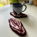 The Wolfshop Tufted Coasters (Mug Rugs) - *Multiple Styles