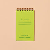 Blueberries Letterpress Spiral Pocket Size Notebook
