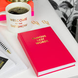 Famous Last Words Hardcover Journal
