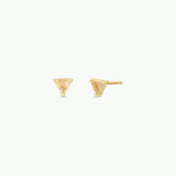Mini Energy Gem Earrings - Citrine / Gold