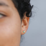 Sun Ray - Turquoise / Gold Earrings