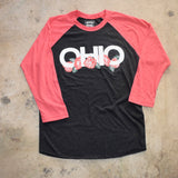 Ohio Floral Long-Sleeve Baseball T-Shirt
