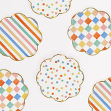 Meri Meri Colorful Pattern Side Plates