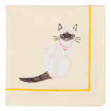 Set of 4 Feline Fine Cat Cocktail Napkins