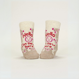 Blue Q Baby Socks Set of 2 Pairs -  'Hello I'm New Here/ Have You Ever Tried Screaming???'