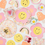 Meri Meri Happy Face Flower Plates