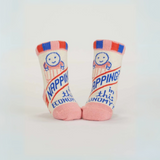 Blue Q Baby Socks Set of 2 Pairs -  'Napping? In This Economy?/Poop Machine'