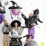 32" Celestial Black Cat Foil Balloon