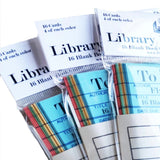 Magnetic Memo Vintage Library Book Cards