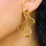 Amoeba Studs - 18K Gold Plated