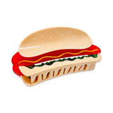 Hot Dog Hair Claw with all the Fixins