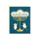 Menorah Lighting Hanukkah Card
