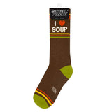 Gumball Poodle 'I ❤️ Soup' Gym Socks