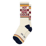 Gumball Poodle Gym Socks 'Hot Guys Read Books'