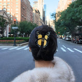 Hand-painted Monarch Butterfly Claw Hair Clip
