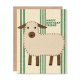 Birthday Card - Friend Sheep