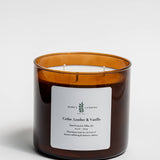 Cedar, Leather, and Vanilla Candle
