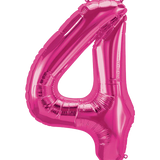 34" Number Balloons - Magenta
