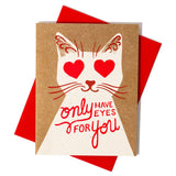 'Only Have Eyes for You' - Risograph Love/Anniversary Card