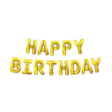 Happy Birthday Balloon Streamer - Gold or Multicolor