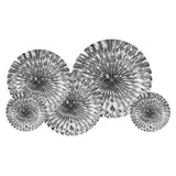 Metallic Fan Decorations - Gold, Silver, or Rose Gold