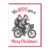 We Hiss You a Merry Christmas Holiday Card