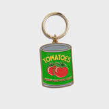 Tomatoes Can Enamel Keychain